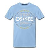 Ostsee Beaches - Männer Premium T-Shirt - Sky