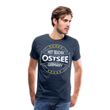 Ostsee Beaches - Männer Premium T-Shirt - Navy