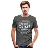 Ostsee Beaches - Männer Slim Fit T-Shirt - Graphite