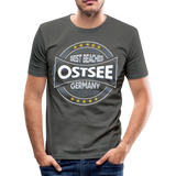 Ostsee Beaches - Männer Slim Fit T-Shirt - Graphite