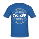 Ostsee Beaches - Männer Slim Fit T-Shirt - Königsblau