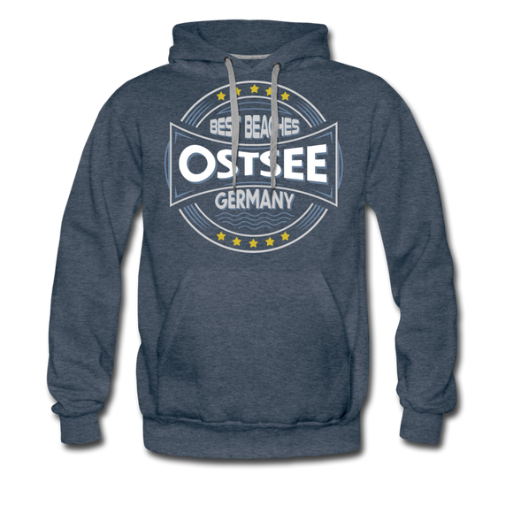 Ostsee Beaches - Men’s Premium Hoodie - Jeansblau