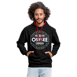 Ostsee Beaches - Männer Kontrast-Hoodie - Schwarz/Rot