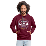 Ostsee Beaches - Männer Kontrast-Hoodie - Weinrot/Anthrazit