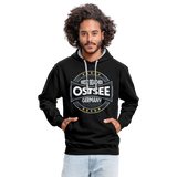 Ostsee Beaches - Männer Kontrast-Hoodie - Schwarz/Grau meliert