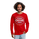 Ostsee Beaches - Männer Premium Langarmshirt - Rot