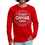 Ostsee Beaches - Männer Premium Langarmshirt - Rot