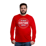 Ostsee Beaches - Männer Premium Langarmshirt - Rot