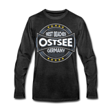 Ostsee Beaches - Männer Premium Langarmshirt - Anthrazit