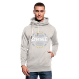 Ostsee Beaches - Männer Schalkragen Hoodie - Beige meliert