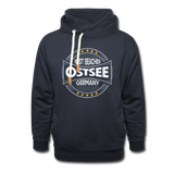 Ostsee Beaches - Männer Schalkragen Hoodie - Navy