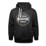 Nordsee Beaches -  Männer Schalkragen Hoodie - Schwarz