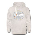 Nordsee Beaches -  Männer Schalkragen Hoodie - Beige meliert