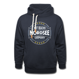 Nordsee Beaches -  Männer Schalkragen Hoodie - Navy