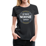 Nordsee Beaches - Frauen Premium T-Shirt - Schwarz