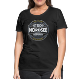 Nordsee Beaches - Frauen Premium T-Shirt - Schwarz