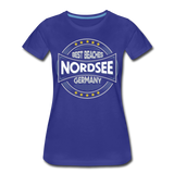 Nordsee Beaches - Frauen Premium T-Shirt - Königsblau