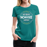 Nordsee Beaches - Frauen Premium T-Shirt - Divablau