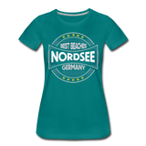 Nordsee Beaches - Frauen Premium T-Shirt - Divablau