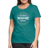 Nordsee Beaches - Frauen Premium T-Shirt - Divablau