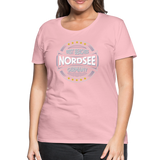 Nordsee Beaches - Frauen Premium T-Shirt - Hellrosa