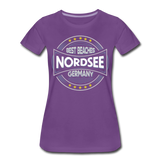 Nordsee Beaches - Frauen Premium T-Shirt - Lila