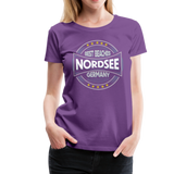 Nordsee Beaches - Frauen Premium T-Shirt - Lila