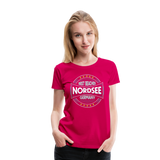 Nordsee Beaches - Frauen Premium T-Shirt - dunkles Pink