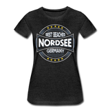 Nordsee Beaches - Frauen Premium T-Shirt - Anthrazit