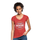 Nordsee Beaches - Frauen Vintage T-Shirt - Rot meliert