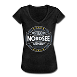 Nordsee Beaches - Frauen Vintage T-Shirt - Anthrazit