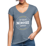 Nordsee Beaches - Frauen Vintage T-Shirt - Vintage Denim