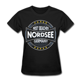 Nordsee Beaches - Frauen Gildan Heavy T-Shirt - Schwarz