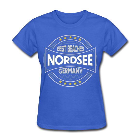 Nordsee Beaches - Frauen Gildan Heavy T-Shirt - Königsblau