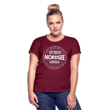 Frauen Oversize T-Shirt - Bordeaux