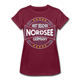 Frauen Oversize T-Shirt - Bordeaux