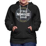 Nordsee Beaches - Frauen Premium Hoodie - Schwarz