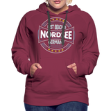 Nordsee Beaches - Frauen Premium Hoodie - Bordeaux