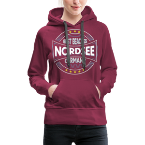 Nordsee Beaches - Frauen Premium Hoodie - helles Mintgrün