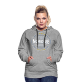 Nordsee Beaches - Frauen Premium Hoodie - Grau meliert