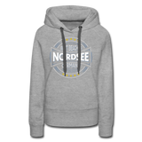 Nordsee Beaches - Frauen Premium Hoodie - Grau meliert