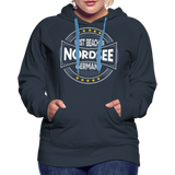 Nordsee Beaches - Frauen Premium Hoodie - Navy