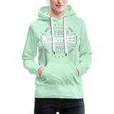 Nordsee Beaches - Frauen Premium Hoodie - helles Mintgrün