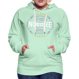 Nordsee Beaches - Frauen Premium Hoodie - helles Mintgrün