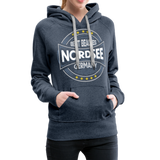 Nordsee Beaches - Frauen Premium Hoodie - Jeansblau