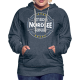 Nordsee Beaches - Frauen Premium Hoodie - Jeansblau