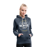 Nordsee Beaches - Frauen Premium Hoodie - Jeansblau