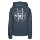 Nordsee Beaches - Frauen Premium Hoodie - Jeansblau