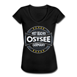 Ostsee Beaches - Frauen Vintage T-Shirt - Schwarz