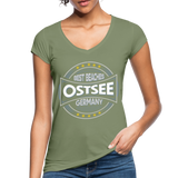 Ostsee Beaches - Frauen Vintage T-Shirt - Oliv